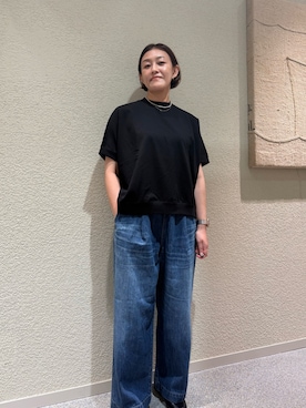 「かぐれ（カグレ）のアイテム（Tシャツ/カットソー）」を使った、rikaさん（レディース・161cm）の夏コーディネート