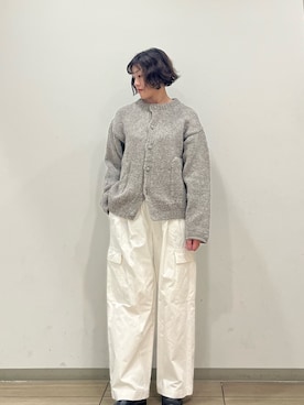 「かぐれ（カグレ）のユーティリティーイージーパンツ（その他パンツ）」を使った、rikaさん（レディース・161cm）の秋コーディネート