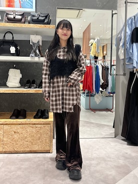 かとちゃんさん（レディース・154cm）の秋コーディネート