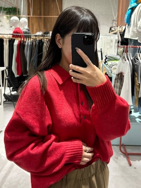 「LEPSIM（レプシィム）のアイテム（その他パンツ）」を使った、かとちゃんさん（レディース・154cm）の秋コーディネート