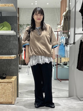 「アイテム（ファッション雑貨）」を使った、かとちゃんさん（レディース・154cm）の春コーディネート