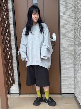 「アイテム（ソックス/靴下）」を使った、かとちゃんさん（レディース・154cm・20代）の秋コーディネート