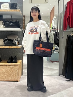 「アイテム（財布/小物）」を使った、かとちゃんさん（レディース・154cm・30代）の冬コーディネート