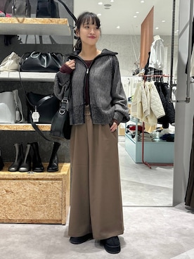 「アイテム（その他シューズ）」を使った、かとちゃんさん（レディース・154cm・30代）の秋コーディネート