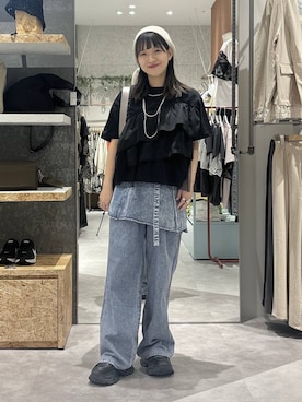 かとちゃんさん（レディース・154cm）の春コーディネート