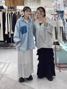 かとちゃんさん（レディース・154cm）の春コーディネート