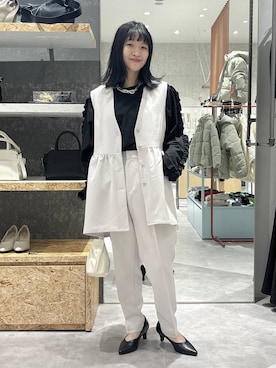 かとちゃんさん（レディース・154cm）の冬コーディネート