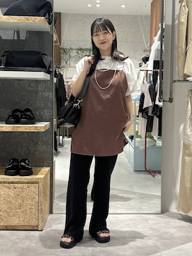 かとちゃんさん（レディース・154cm）の春コーディネート