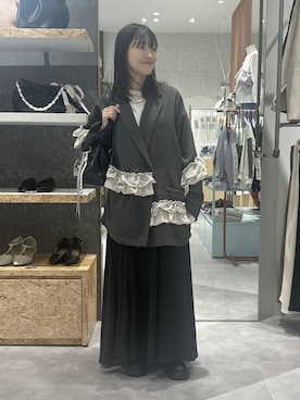 かとちゃんさん（レディース・154cm）の春コーディネート