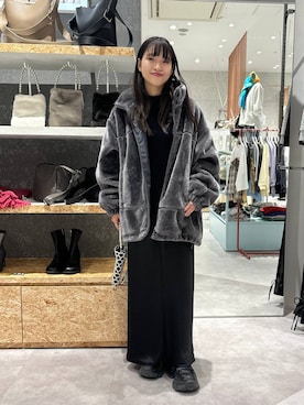 「アイテム（ローファー）」を使った、かとちゃんさん（レディース・154cm・30代）の秋コーディネート