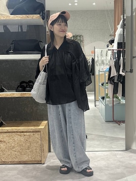 かとちゃんさん（レディース・154cm）の春コーディネート