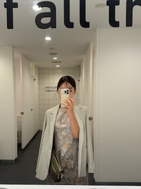 「アイテム（クラッチバッグ）」を使った、noppyさん（レディース・161cm）の秋コーディネート
