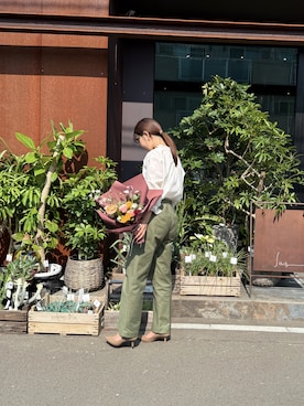 「green label relaxing（グリーンレーベルリラクシング）のアイテム」を使った、noppyさん（レディース・161cm）の秋コーディネート