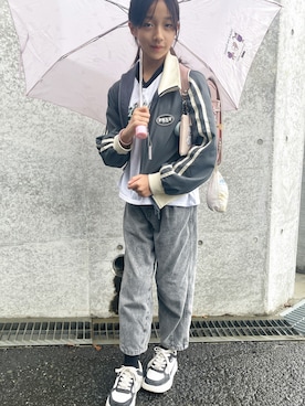 「アイテム（ファッション雑貨）」を使った、yurimari1118さん（キッズ・140cm）の秋コーディネート