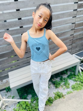 「アイテム（サンダル）」を使った、yurimari1118さん（キッズ・140cm）の秋コーディネート