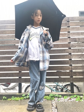 「アイテム（その他アウター）」を使った、yurimari1118さん（キッズ・140cm）の秋コーディネート