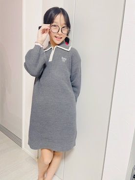 「アイテム（ワンピース/ドレス）」を使った、yurimari1118さん（キッズ・140cm）の秋コーディネート