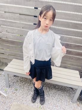 「アイテム（スカート）」を使った、yurimari1118さん（キッズ・140cm）の秋コーディネート