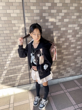 「アイテム（スカート）」を使った、yurimari1118さん（キッズ・140cm）の秋コーディネート