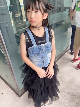 「アイテム（その他トップス）」を使った、yurimari1118さん（キッズ・130cm）の秋コーディネート