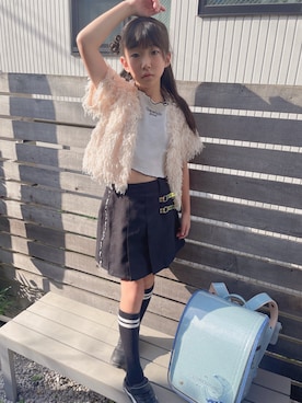 「アイテム（スカート）」を使った、yurimari1118さん（キッズ・130cm）の秋コーディネート