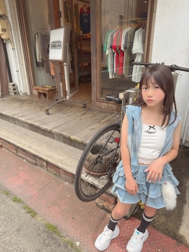 「アイテム（チャーム）」を使った、yurimari1118さん（キッズ・140cm）の夏コーディネート