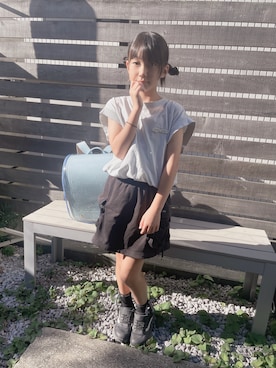 「アイテム（スカート）」を使った、yurimari1118さん（キッズ・130cm）の秋コーディネート