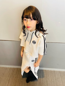 「アイテム（スカート）」を使った、yurimari1118さん（キッズ・140cm）の秋コーディネート
