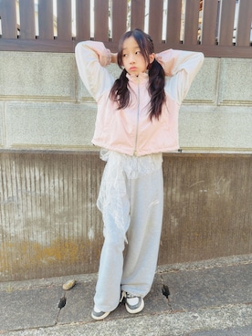 「algy（アルジー）のアイテム」を使った、yurimari1118さん（キッズ・140cm）の春コーディネート