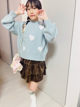 「アイテム（レッグウェア）」を使った、yurimari1118さん（キッズ・131cm）の秋コーディネート