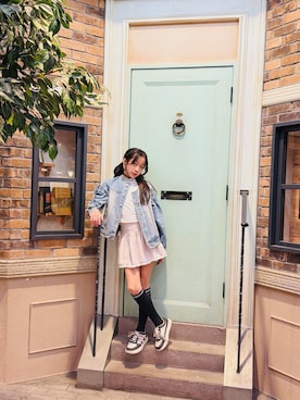 「algy（アルジー）のアイテム」を使った、yurimari1118さん（キッズ・140cm）の春コーディネート