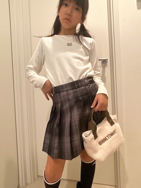 「アイテム（バッグ）」を使った、yurimari1118さん（キッズ・140cm）の秋コーディネート