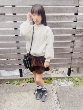 「アイテム（ソックス/靴下）」を使った、yurimari1118さん（キッズ・131cm）の秋コーディネート