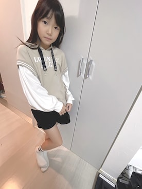 「アイテム（レッグウェア）」を使った、yurimari1118さん（キッズ・140cm）の秋コーディネート