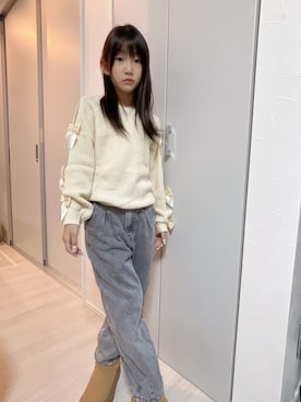 「アイテム（パンツ）」を使った、yurimari1118さん（キッズ・131cm）の秋コーディネート