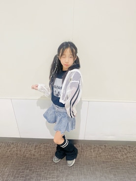 「アイテム（レッグウォーマー）」を使った、yurimari1118さん（キッズ・140cm）の秋コーディネート