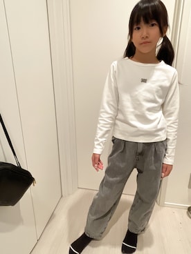 「アイテム（パンツ）」を使った、yurimari1118さん（キッズ・140cm）の秋コーディネート