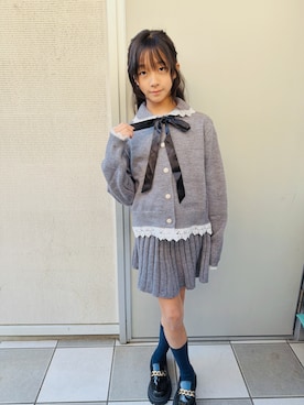 「frunco（フランコ）のアイテム」を使った、yurimari1118さん（キッズ・140cm）の冬コーディネート