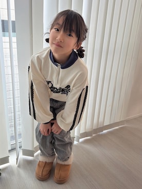 「BAYFLOW（ベイフロー）のアイテム」を使った、yurimari1118さん（キッズ・140cm）の冬コーディネート