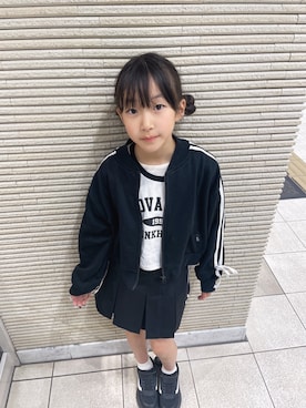 「アイテム（スカート）」を使った、yurimari1118さん（キッズ・140cm）の秋コーディネート