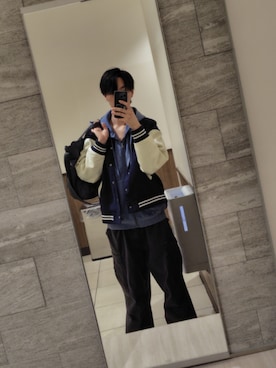 「アイテム（カーゴパンツ）」を使った、せいこりんさん（メンズ・186cm）の秋コーディネート