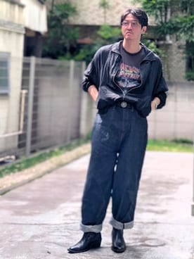 「アイテム（ブーツ）」を使った、omistyleさん（メンズ・172cm）の春コーディネート