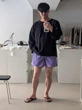 「COMOLI（コモリ）のアイテム」を使った、omistyleさん（メンズ・172cm）の夏コーディネート