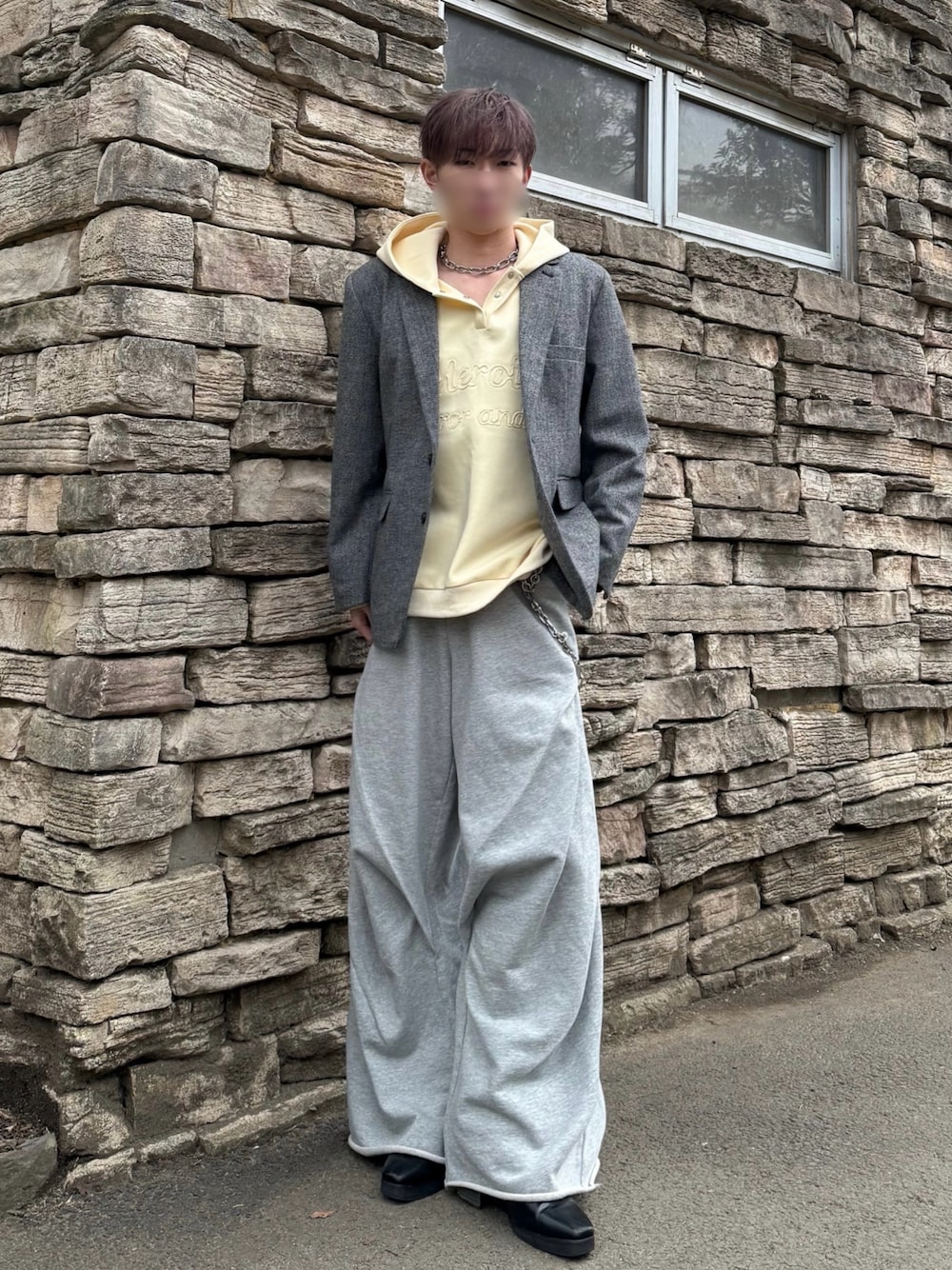 CLEL】Wool Blend Herringbone Tweed Tailored Jacket / ウール