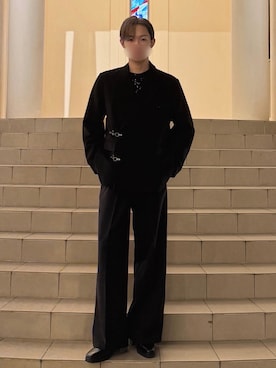 「アイテム（テーラードジャケット）」を使った、FUTABAさん（メンズ・176cm）の冬コーディネート