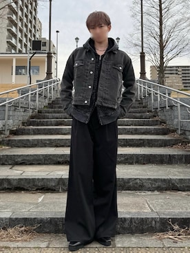「CLEL（クレイル）のアイテム（アクセサリー）」を使った、FUTABAさん（メンズ・176cm）の春コーディネート