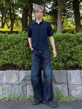 「インスタフォローしてね！」｜FUTABAさん（メンズ・176cm）の夏コーディネート