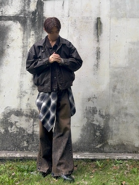 「アイテム（その他アウター）」を使った、FUTABAさん（メンズ・176cm）の冬コーディネート