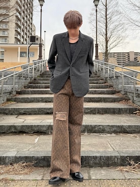 「GRANCY（グランシー）のアイテム」を使った、FUTABAさん（メンズ・176cm）の春コーディネート