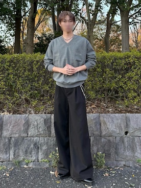 CLEL】Herringbone Prime TR Stripe 2Tuck Slacks / ヘリンボーン